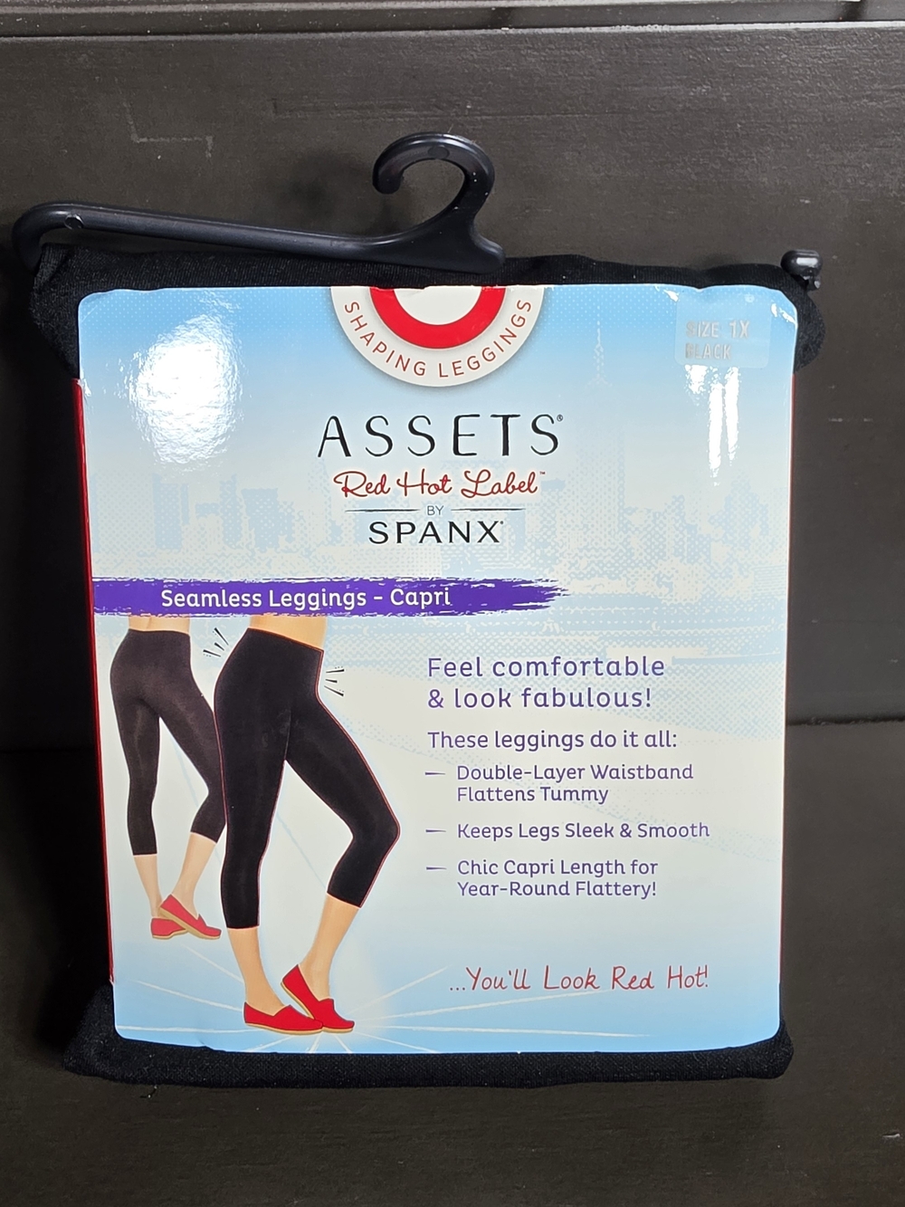 SPANX Seamless Capri Leggings Womens 1X Black Casual